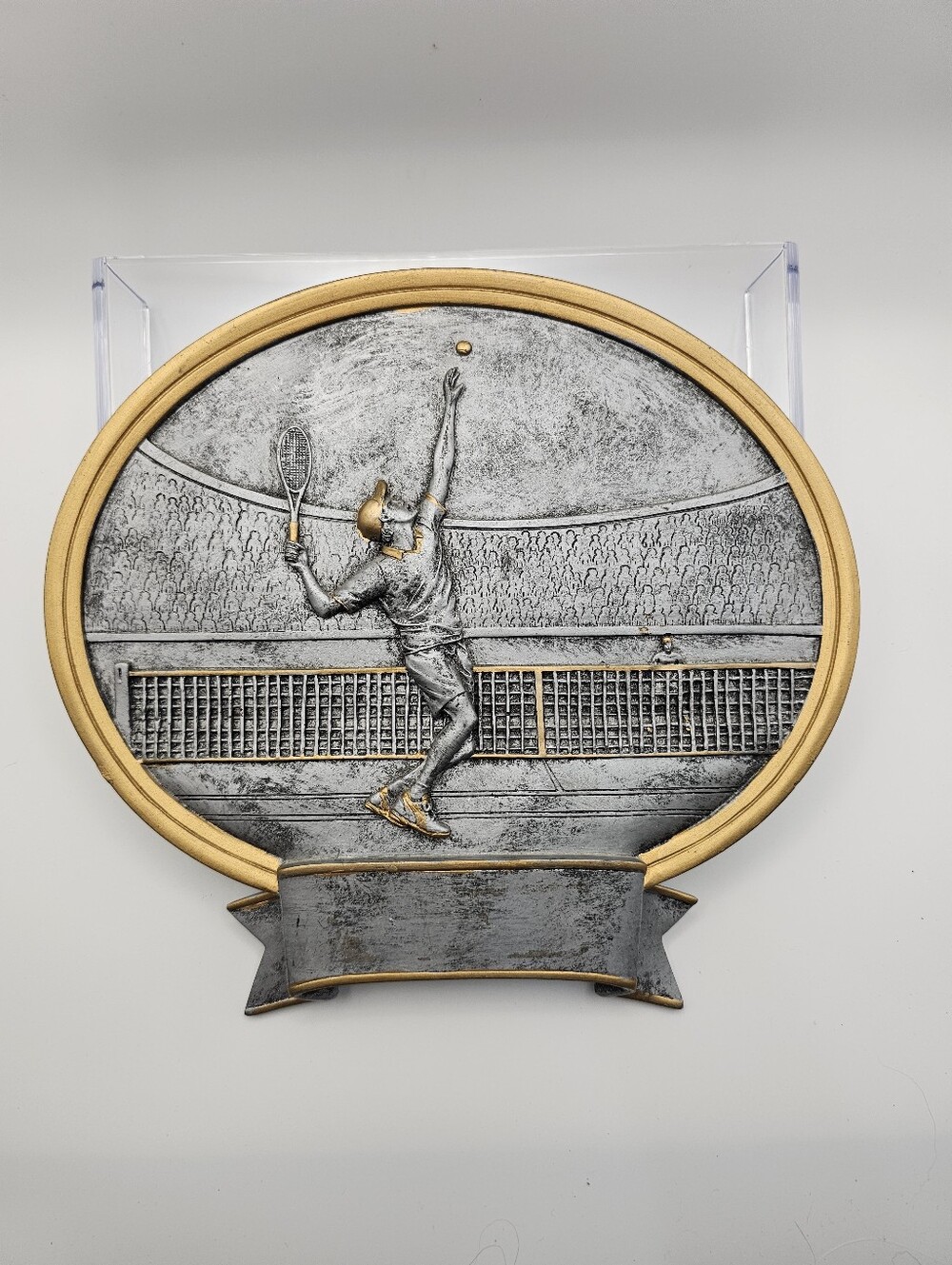 Sport Legend Series Tennis Resin Trophy Plaque 8.5x8" NWOTDescription: